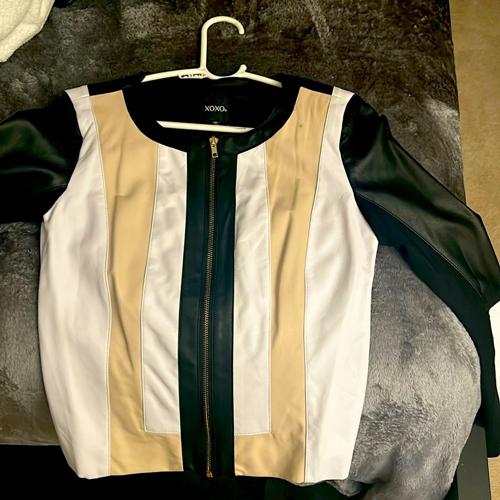 Fault leather neutral jacket